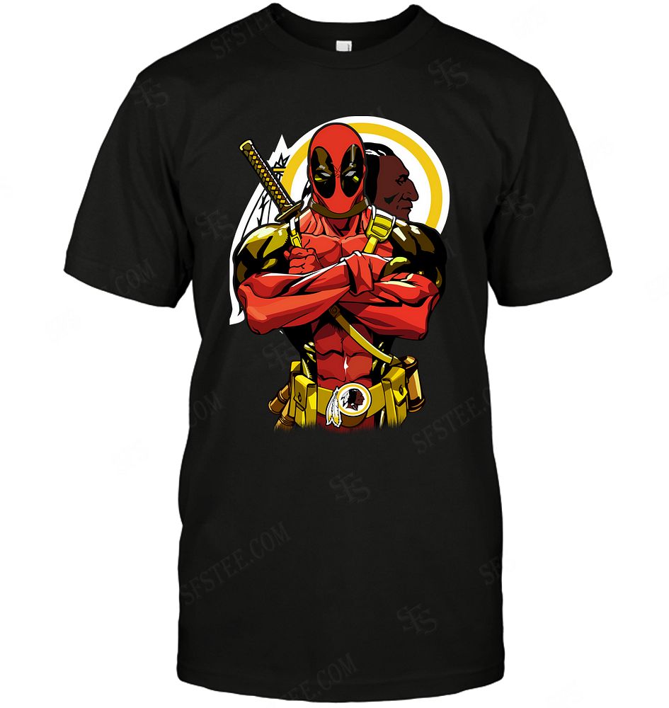 Nfl Washington Redskins Deadpool Dc Marvel Jersey Superhero Avenger Plus Size Up To 5xl