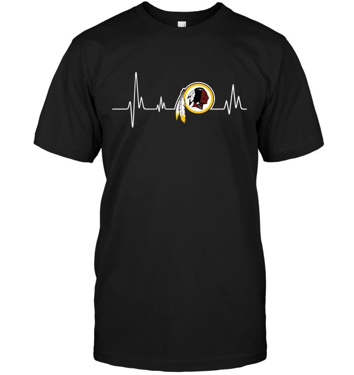 Nfl Washington Redskins Heartbeat Tshirt Size Up To 5xl