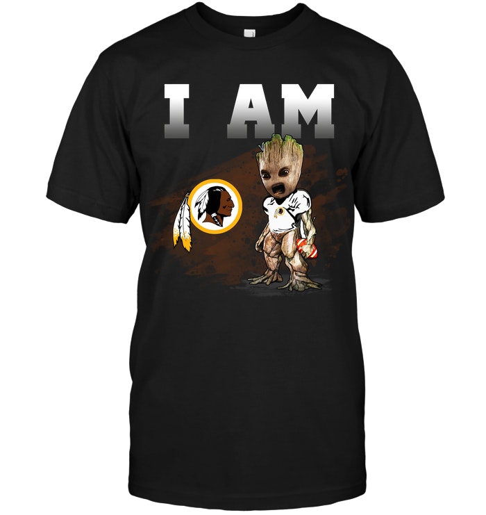 Nfl Washington Redskins I Am Groot Long Sleeve Size Up To 5xl