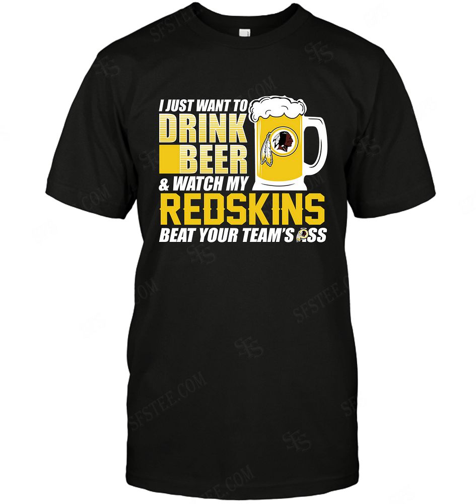 Nfl Washington Redskins I Just Want To Drink Beer Sweater Size Up To 5xl