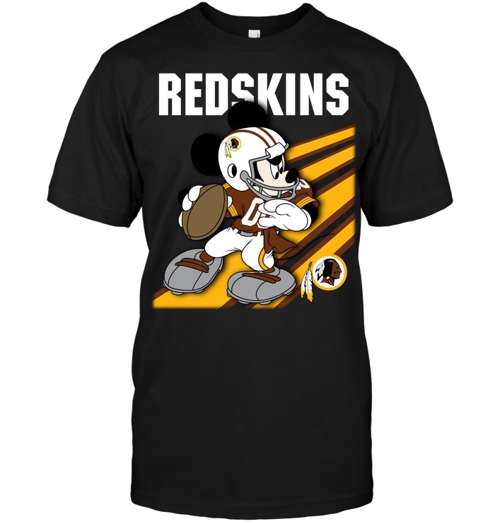 Nfl Washington Redskins Mickey Mouse Disney Long Sleeve Plus Size Up To 5xl