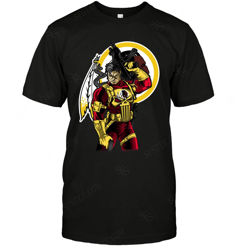 Nfl Washington Redskins Punisher Dc Marvel Jersey Superhero Avenger Sweater Size Up To 5xl