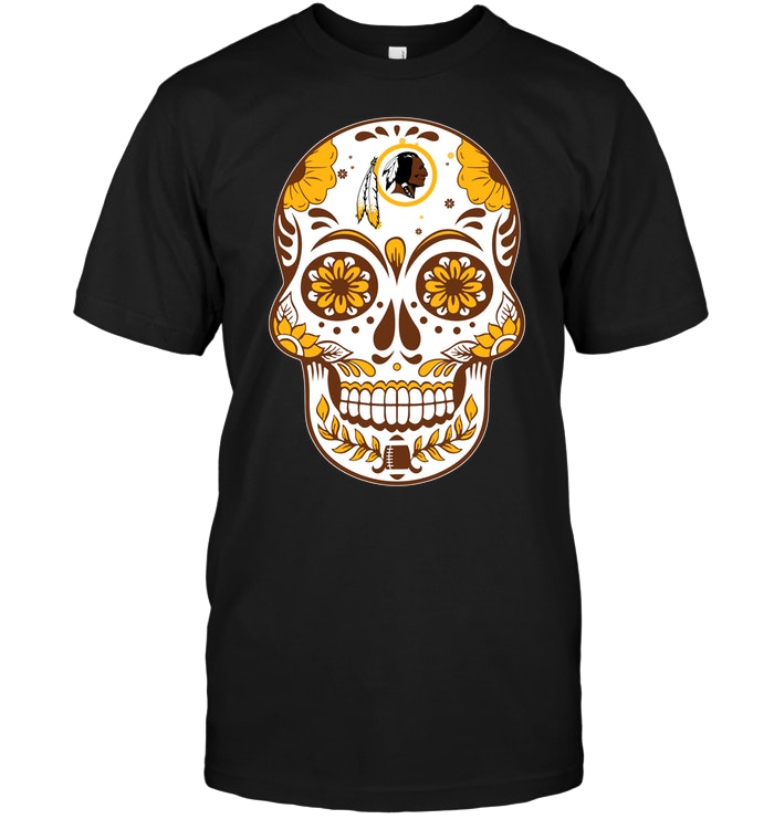 Nfl Washington Redskins Sugar Skull Hoodie Size Up To 5xl