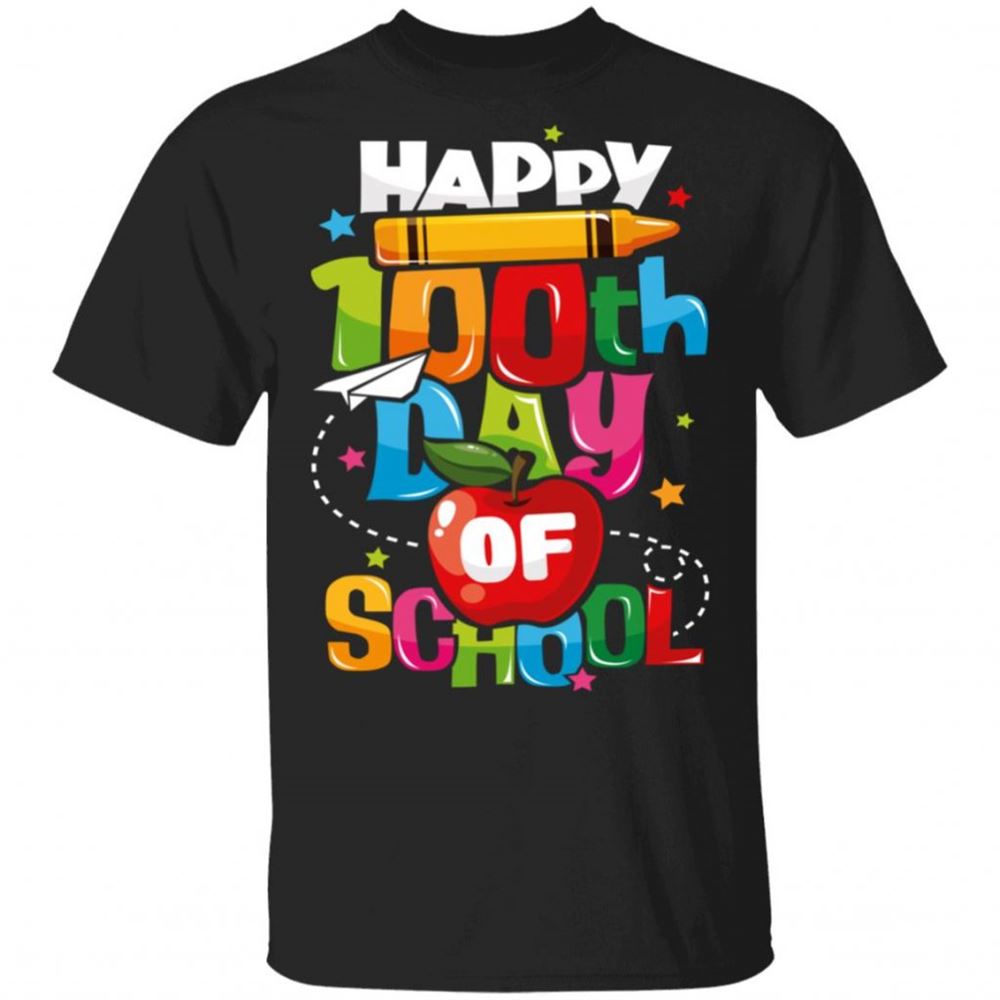 100th Day Of School T-shirt Happy 100 Days Teacher Funny Shirts