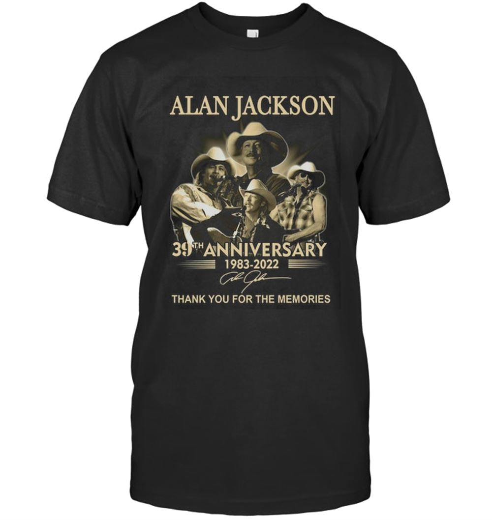 Alan Jackson 38th Anniversary 1983-2021 T-shirt Unisex Short Sleeve Classic Tee