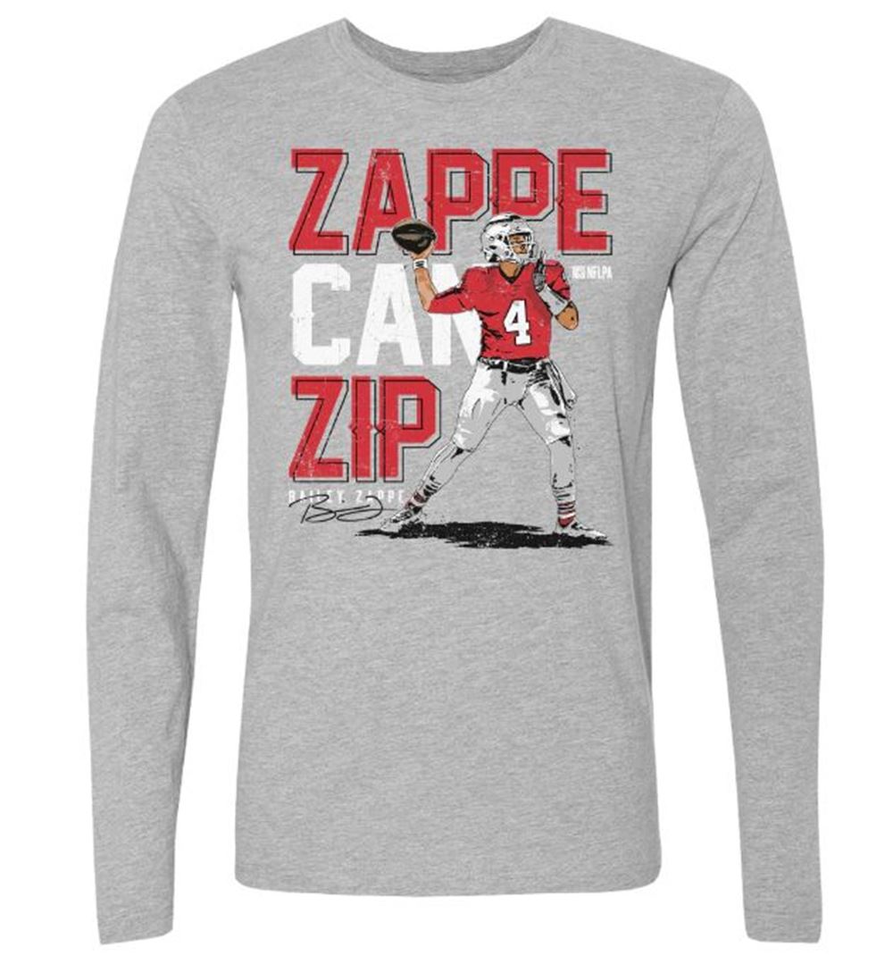 Bailey Zappe New England Zappe Can Zip Wht Shirt