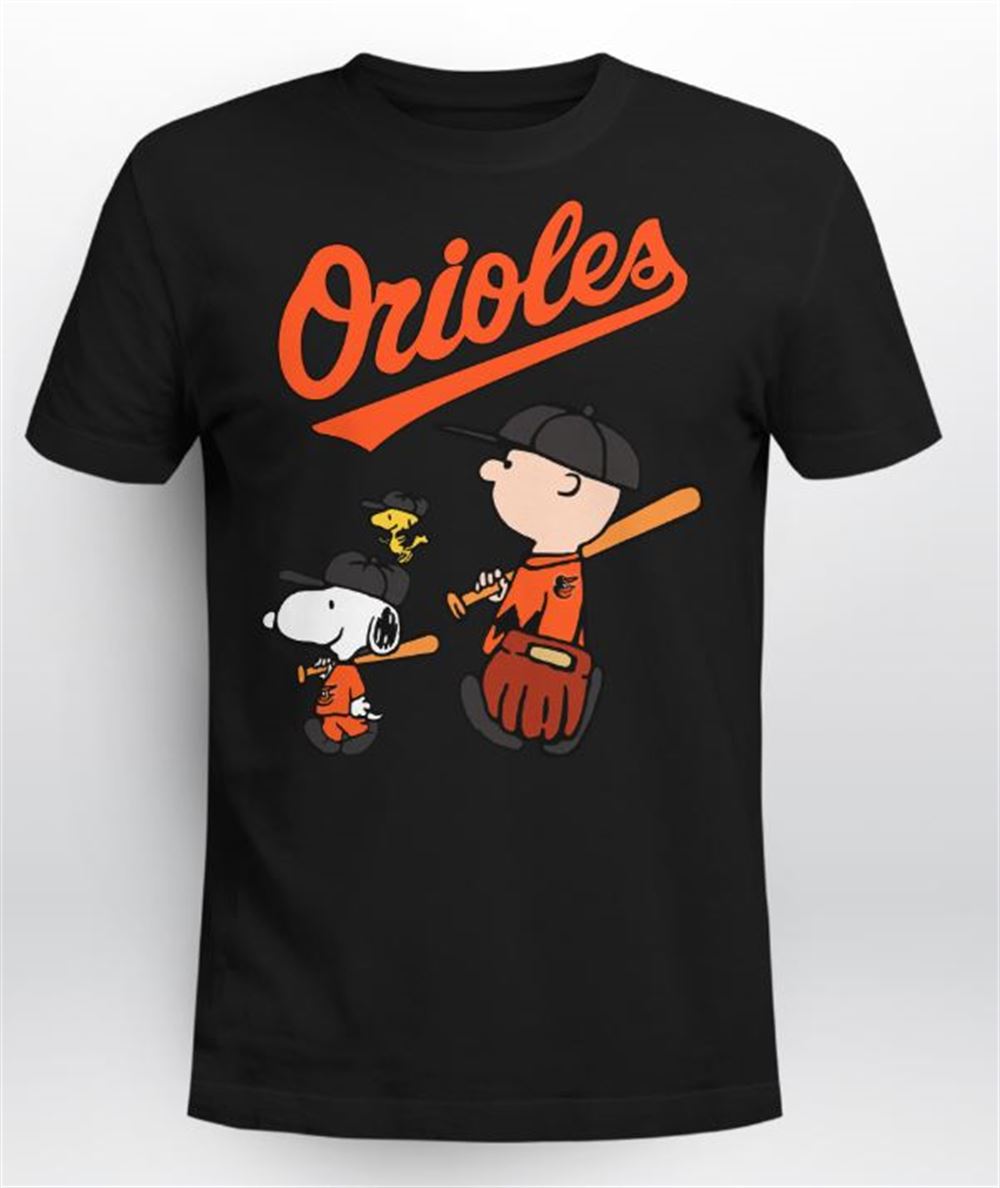 Baltimore Orioles Lets Play Baseball Together Snoopy Shirt - Giftcustom