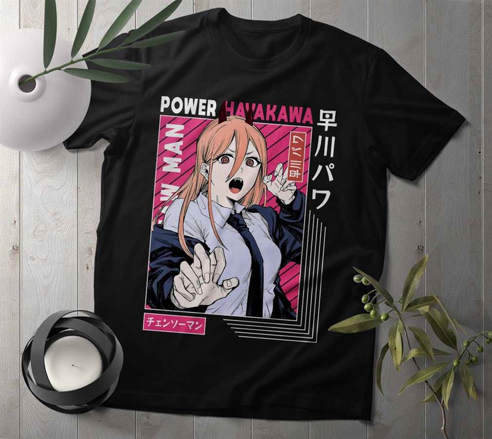 Chainsaw Man Power Unisex T-shirt Short Sleeve Anime T-shirt