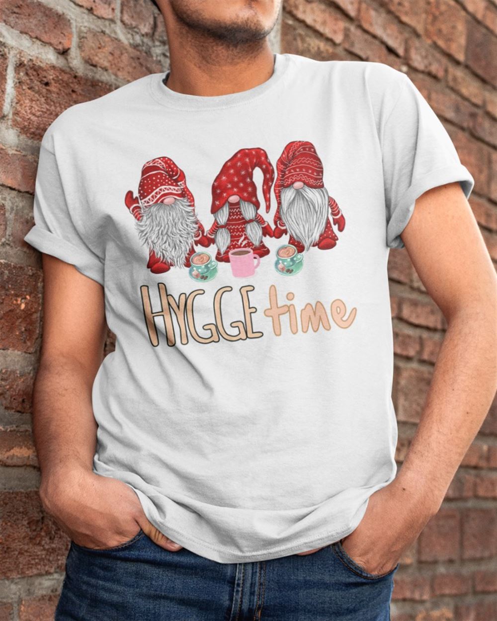 Cute Nisse Hygge Time Classic T-shirt Unisex Short Sleeve Classic Tee