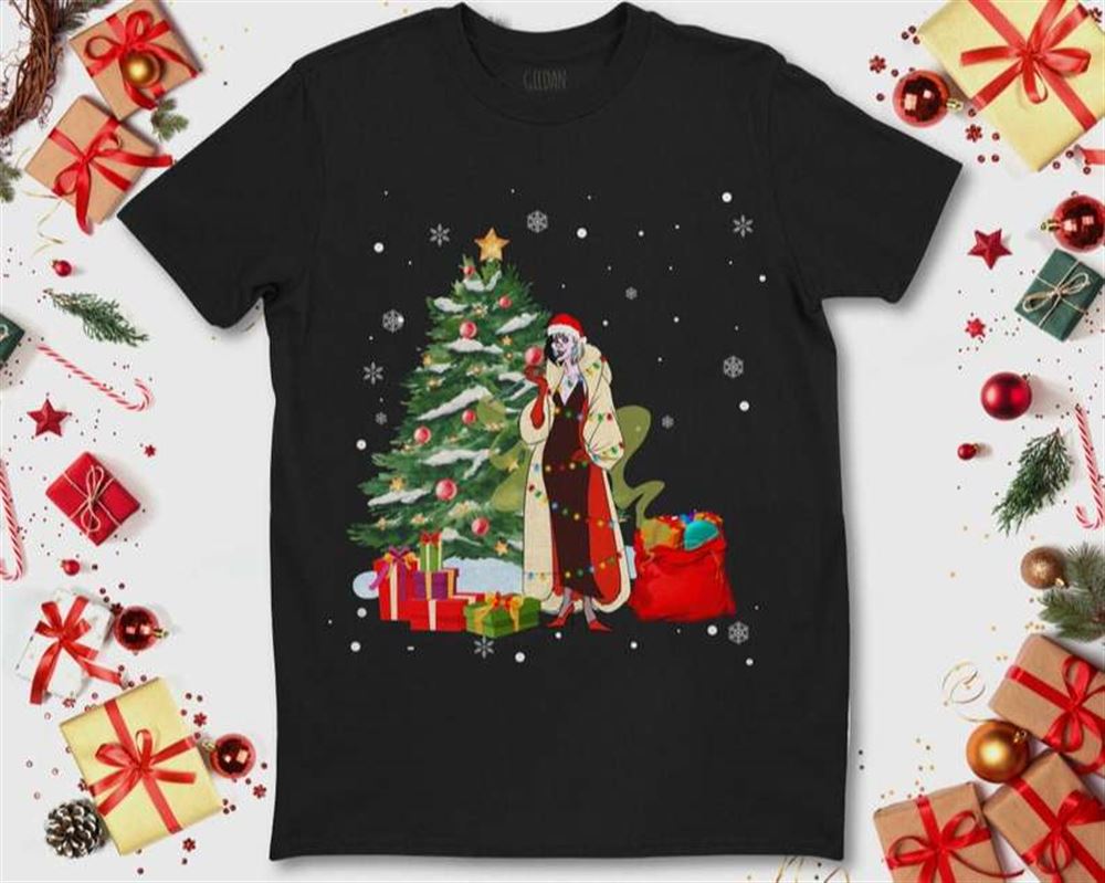 Disney Cruella Villains Xmas Tree T Shirt