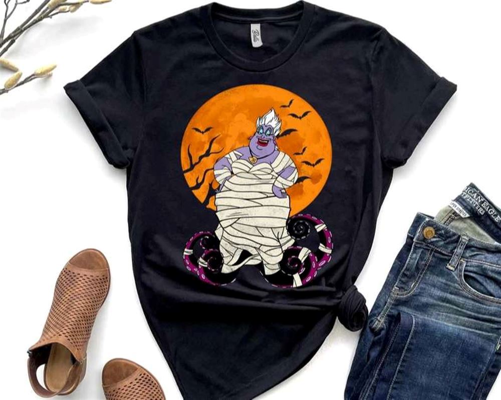 Disney Villains Characters Ursula Mummy Halloween Unisex T-shirt