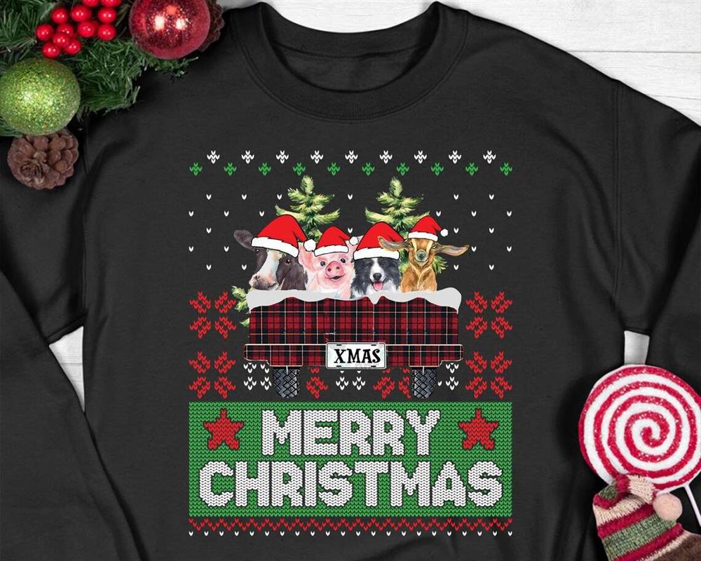 Farm Animals Christmas Sweatshirt