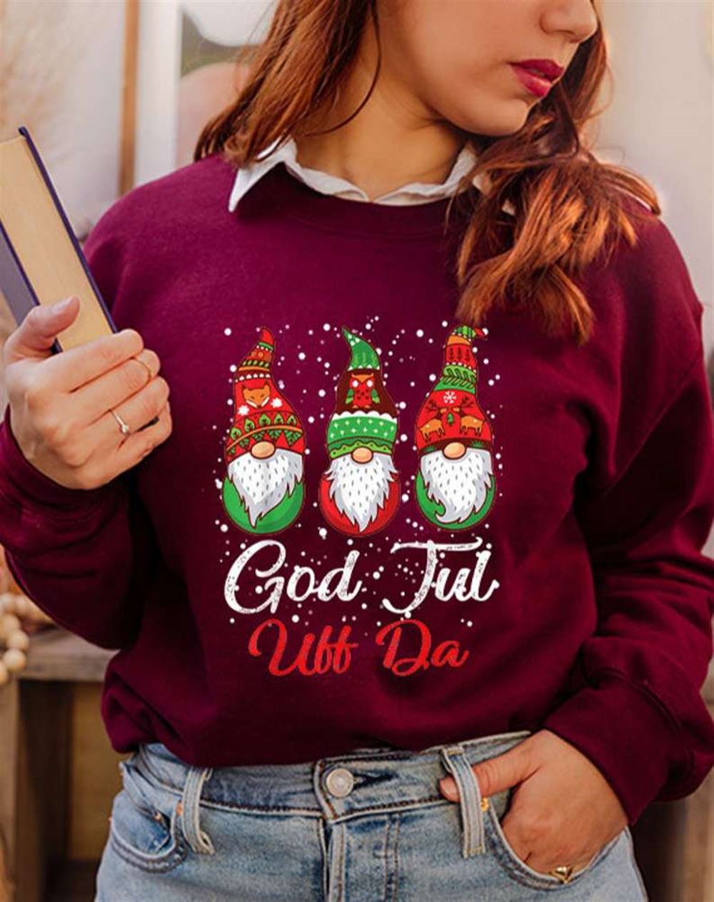 God Jul Uff Da Swedish Merry Christmas Shirt