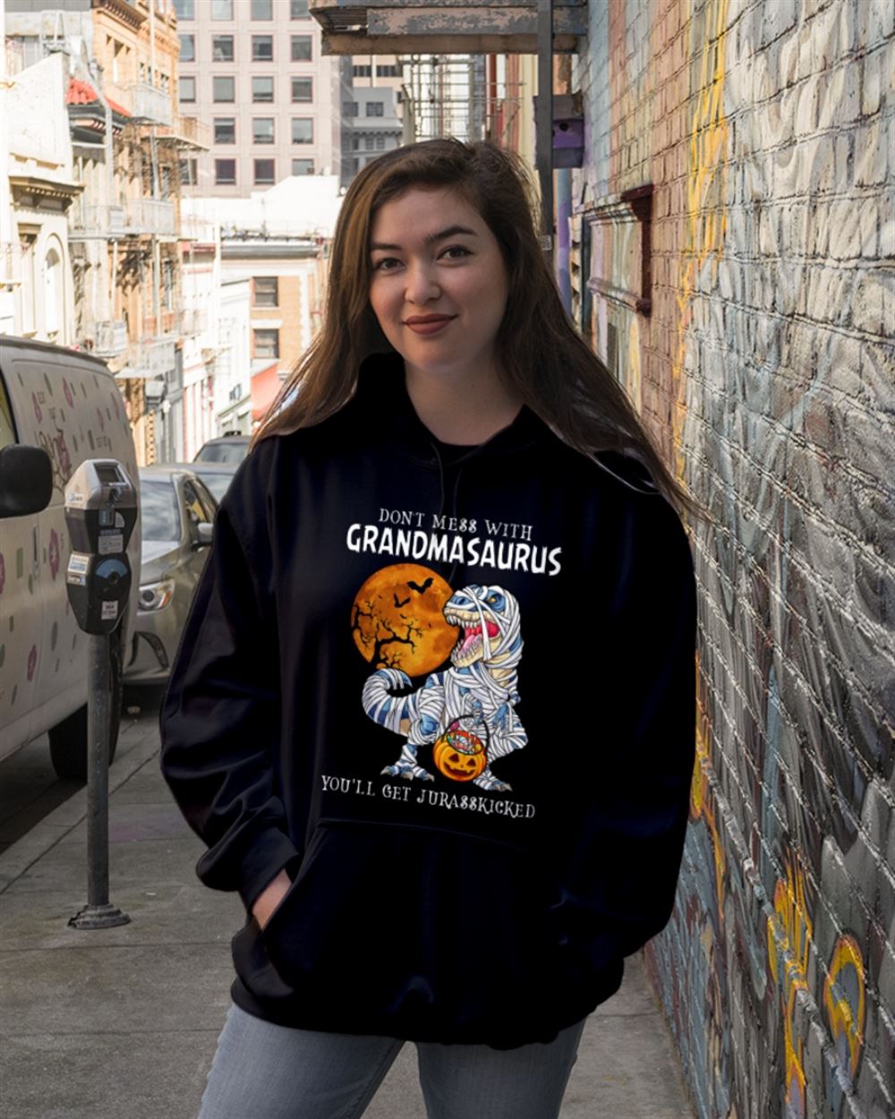 Grandmasaurus Hooded Sweatshirt