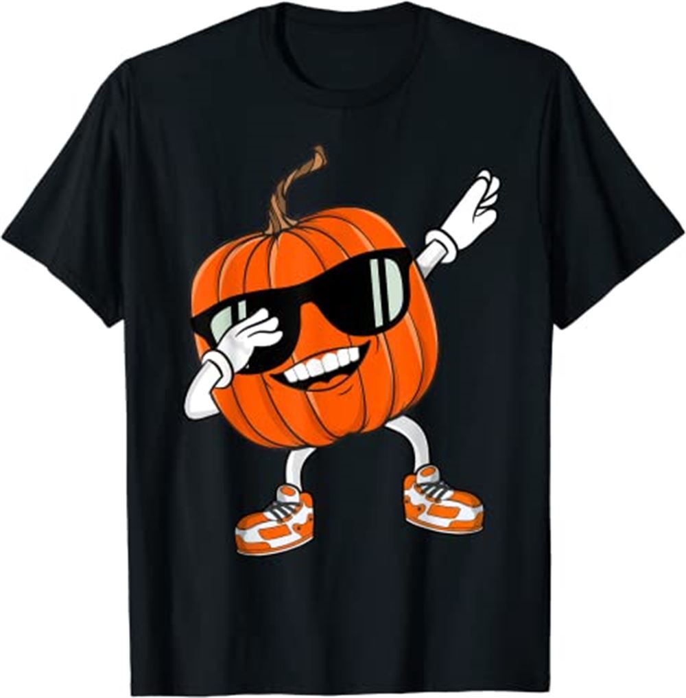 Halloween Dancing Pumpkin Boy Girl T-shirt