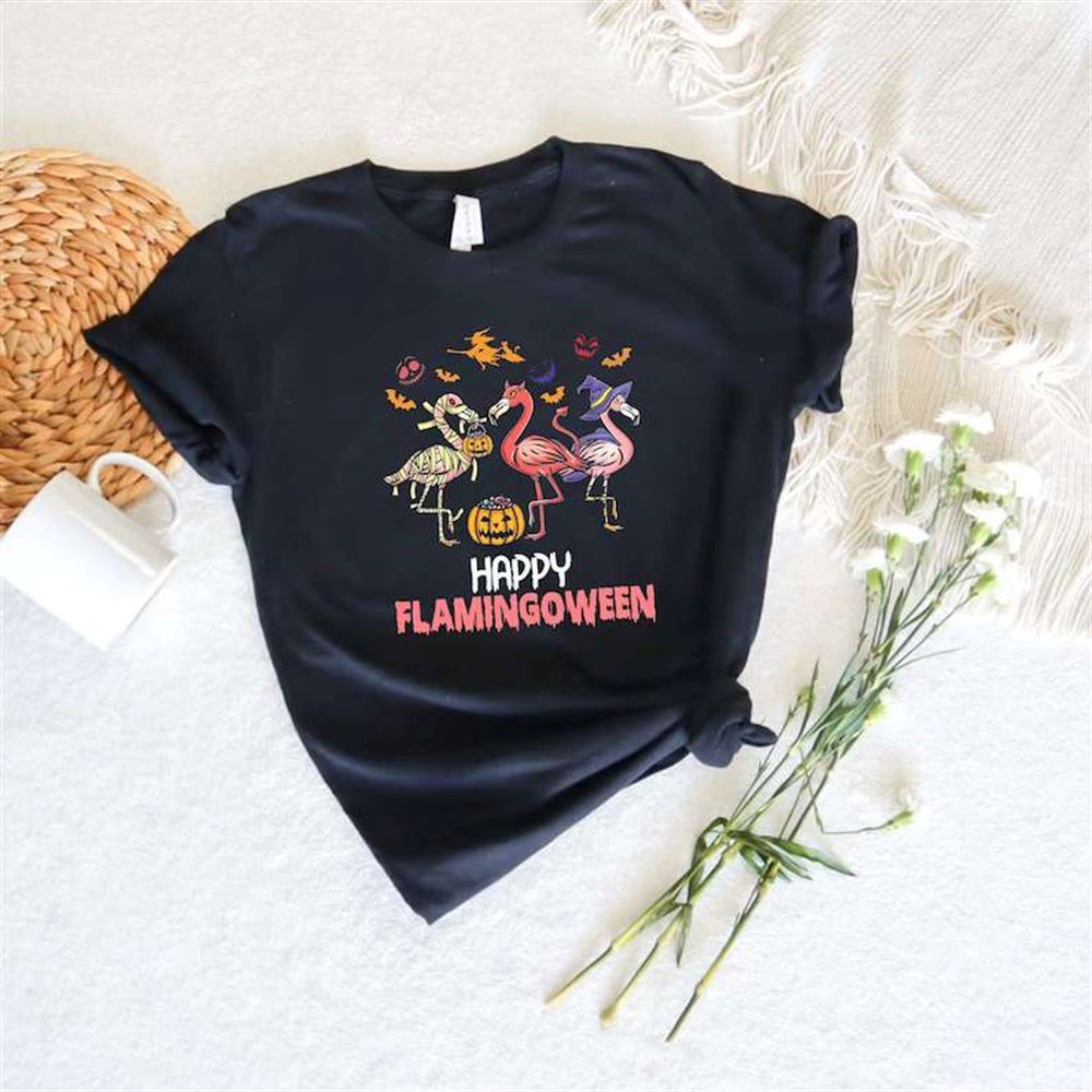 Halloween Flamingo Happy Flamingoween T-shirt