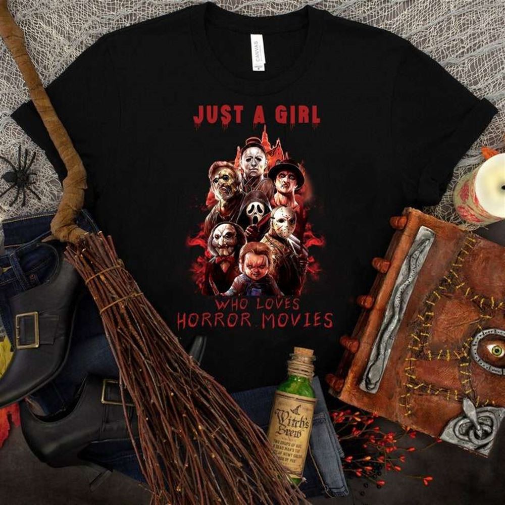 Halloween Horror Movie Killers Just A Girl Who Loves T-shirt