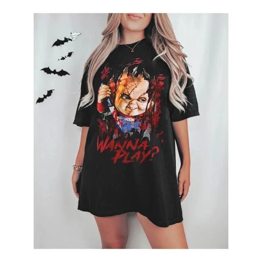 Halloween Horror Nights 2022 Chucky Wanna Play T-shirt