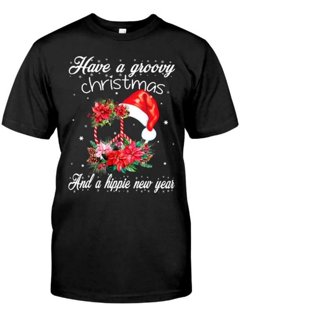 Hippie Have A Groovy Christmas Classic T-shirt