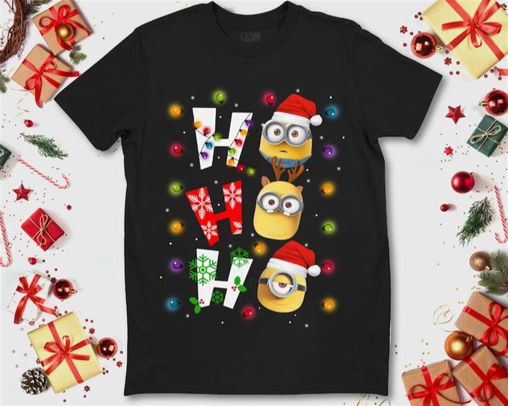 Ho Ho Ho Bob Minions Kevin Christmas T Shirt