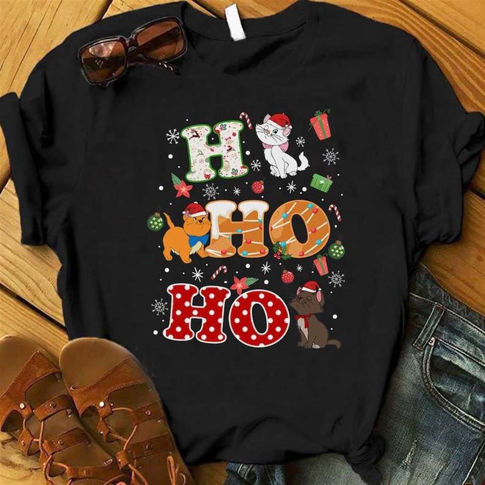 Ho Ho Ho Cat Disney Chirstmas T Shirt