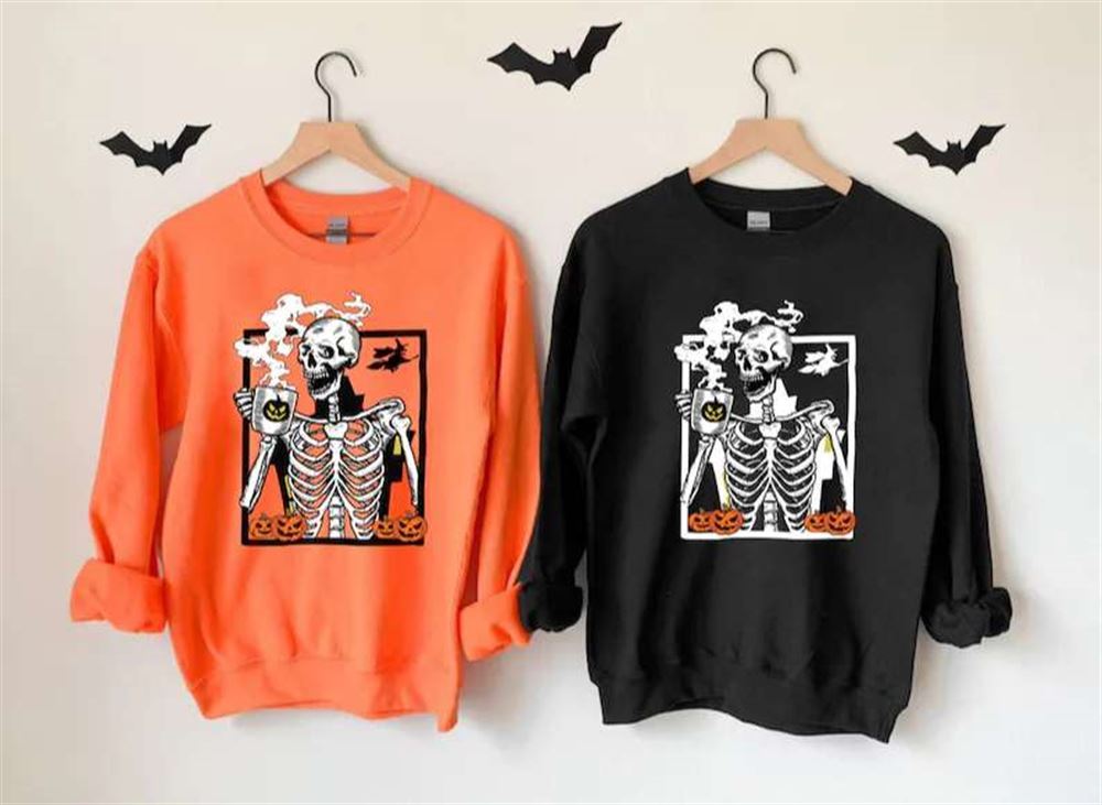 Hot Coffee Skeleton Sweatshirt Unisex T Shirt