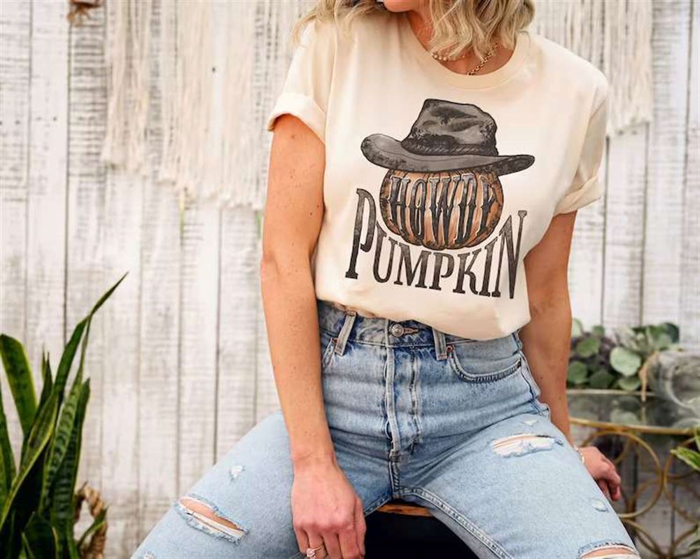 Howdy Pumpkin Halloween T-shirt Gift For Western Lover