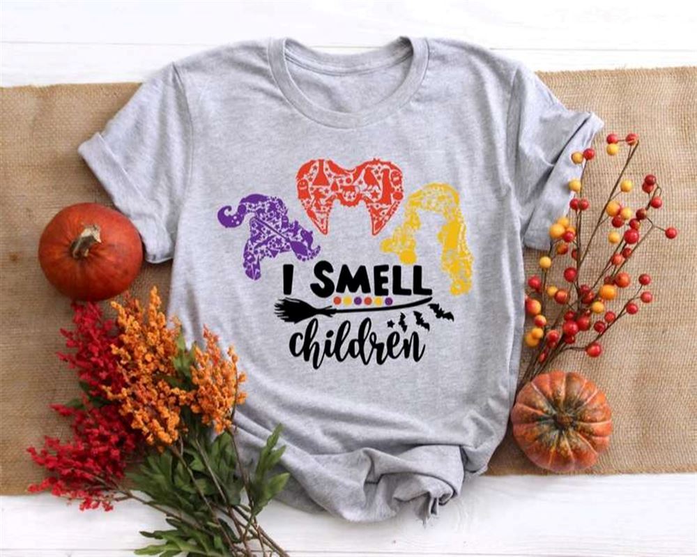 I Smell Children Sanderson Sister A Bunch Of Hocus Pocus Halloween T-shirt