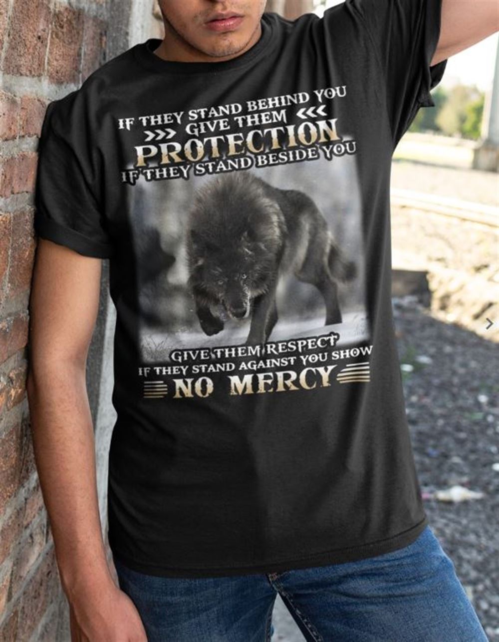 If They Stand Behind You Wolf Classic T-shirt