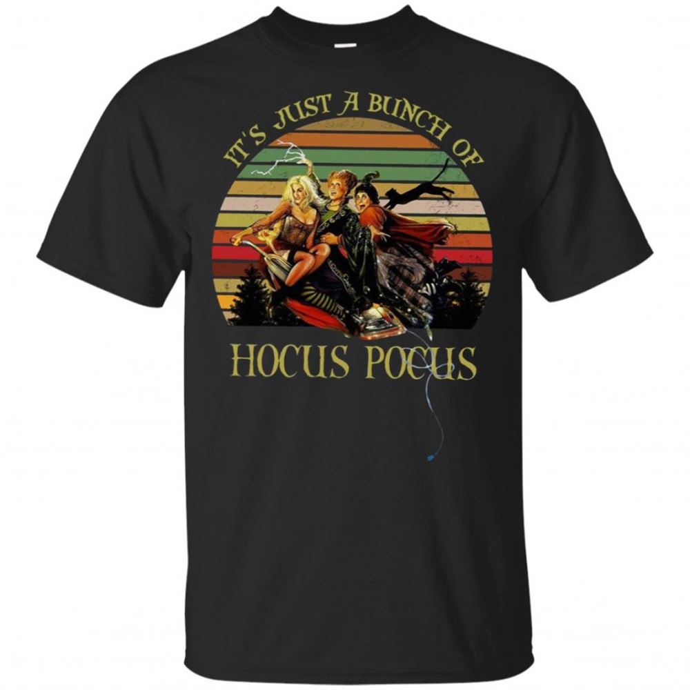 Its Just A Bunch Of Hocus Pocus Vintage Shirt Halloween