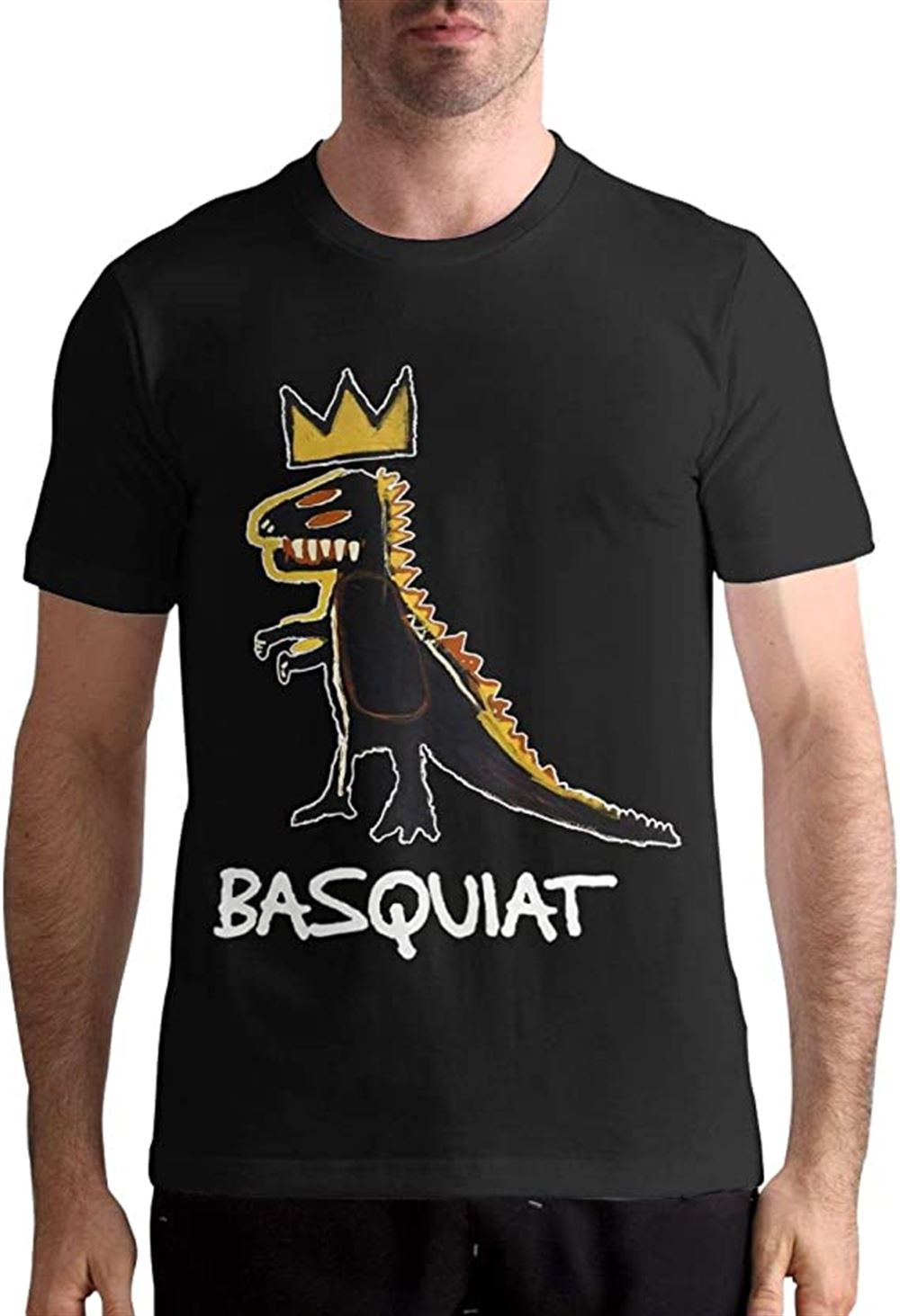 Jean Michel Basquiat T Shirts Mens Tops Short Sleeved Round Neck Cotton Tees