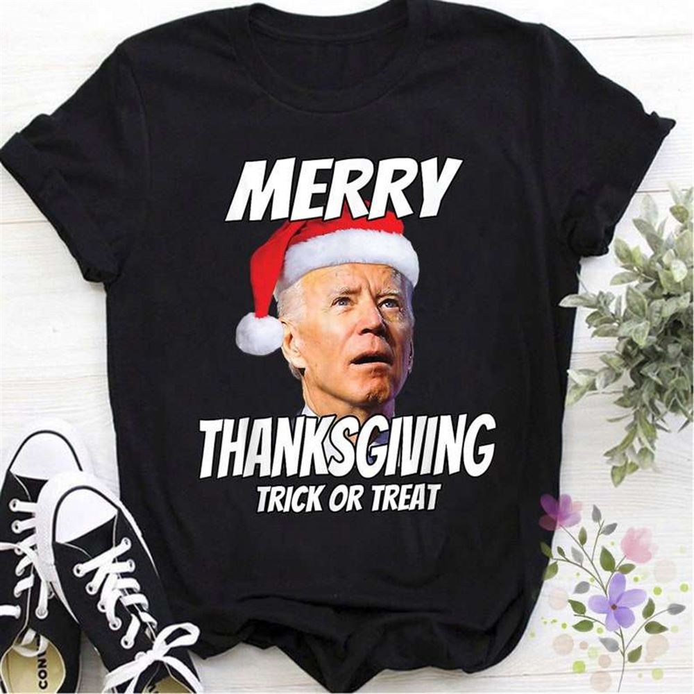 Joe Biden Merry Thanksgiving Trick Or Treat T Shirt