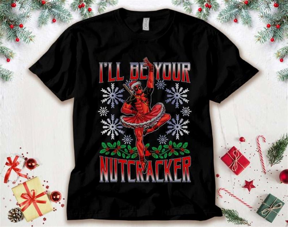 Marvel Deadpool Nutcracker Ballerina Santa Christmas Unisex Adult T-shirt