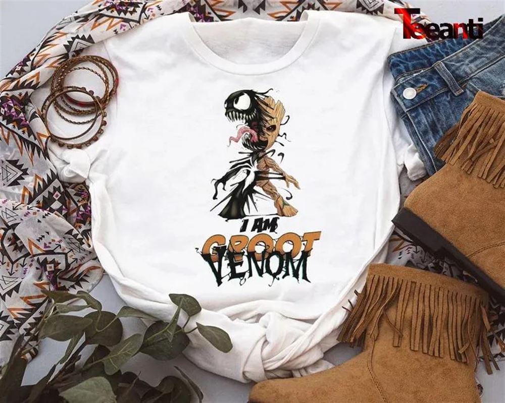 Marvel Disney Baby Groot Venom Funny T-shirt