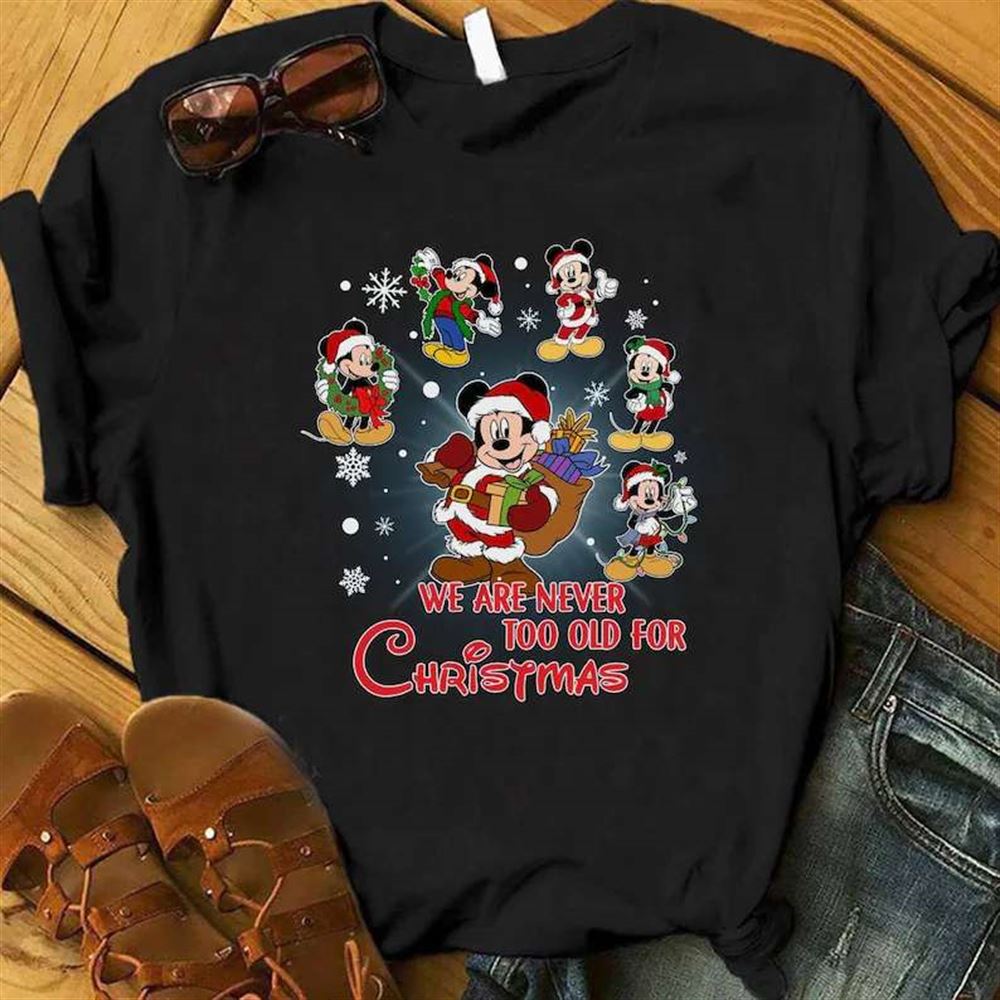 Mickey Santa Chirstmas Disney T Shirt