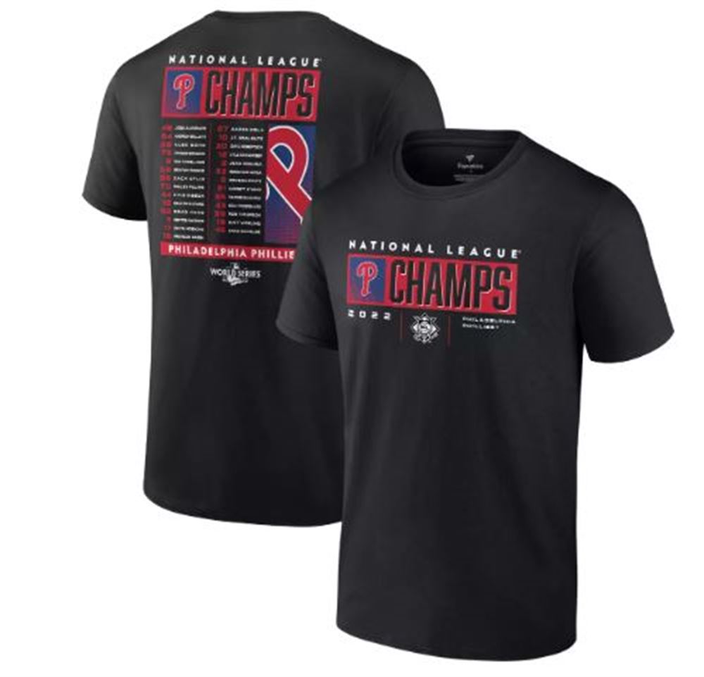 Mlb Mens 2022 National League Champions Philadelphia Phillies Roster T ...