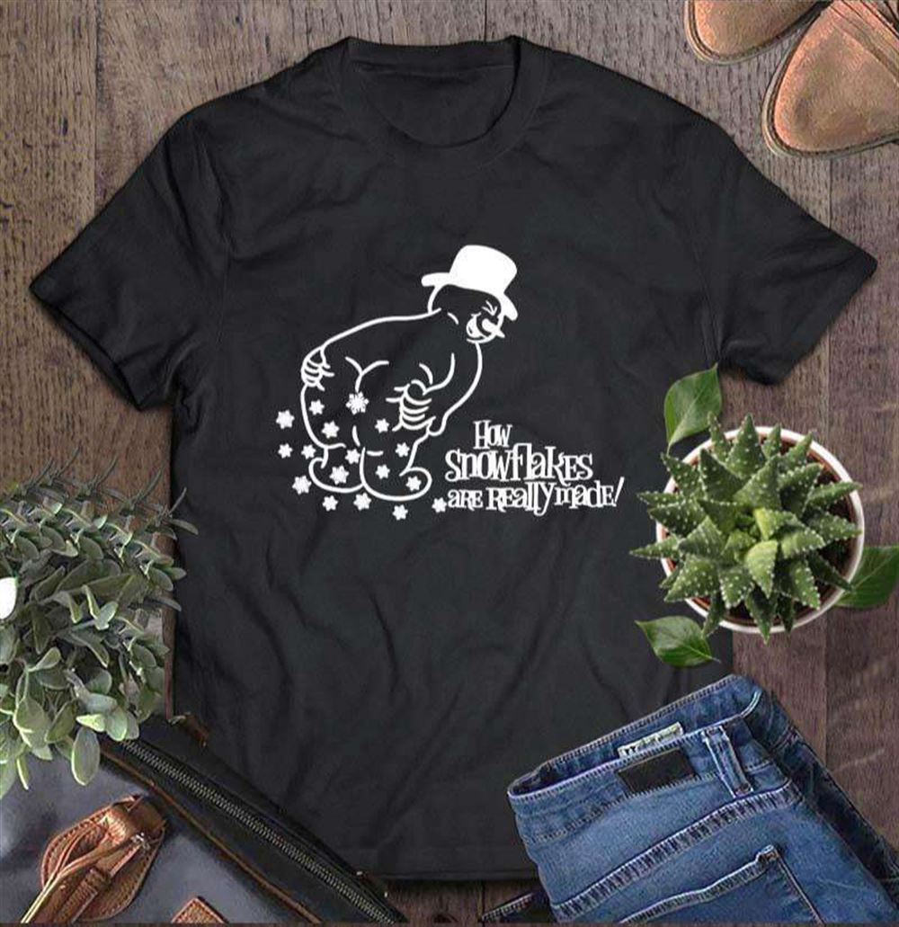 Penguin How Snowflakes Are Really Made Christmas T-shirt