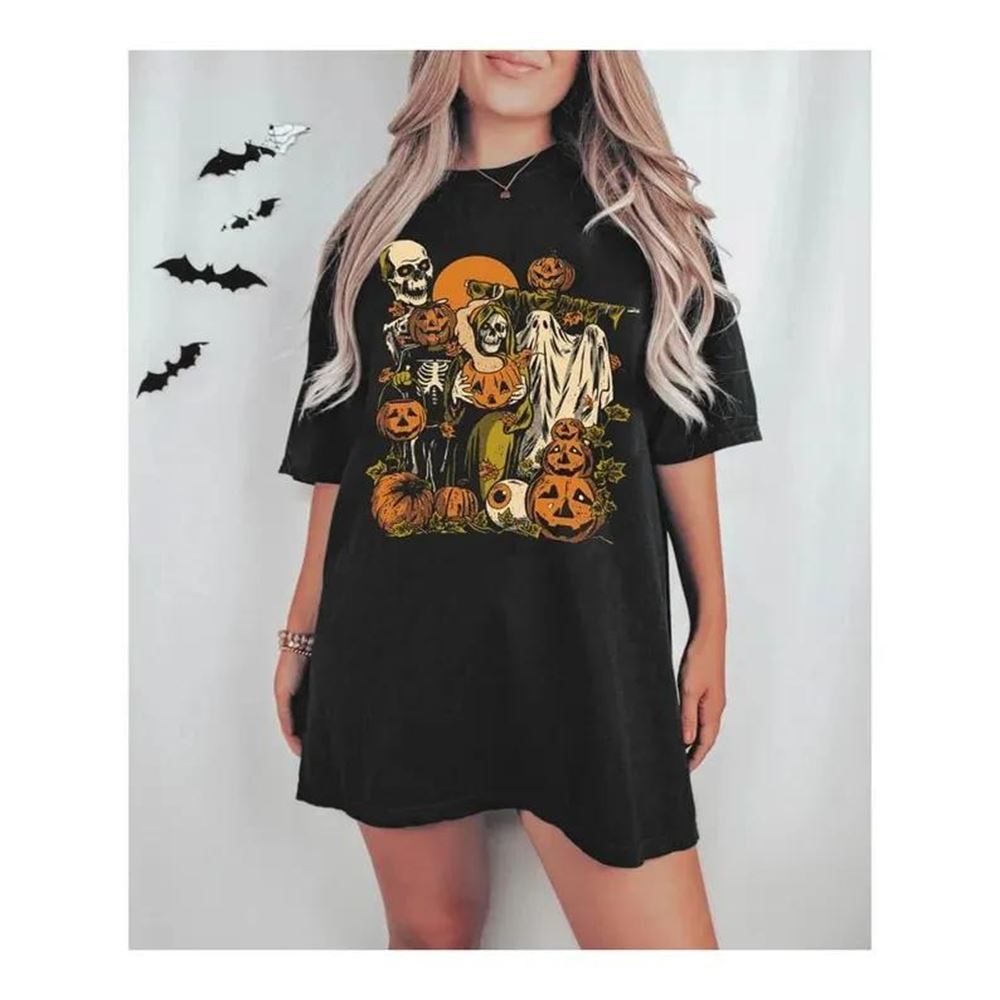 Pumpkin Halloween Lil Boo Halloween Horror Nights T-shirt