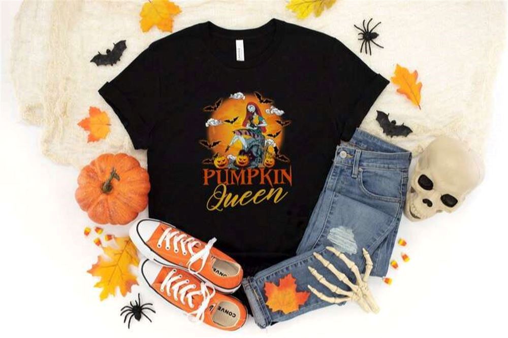 Pumpkin Queen Halloween T-shirt Sally Nightmare Before Christmas Jack And Sally