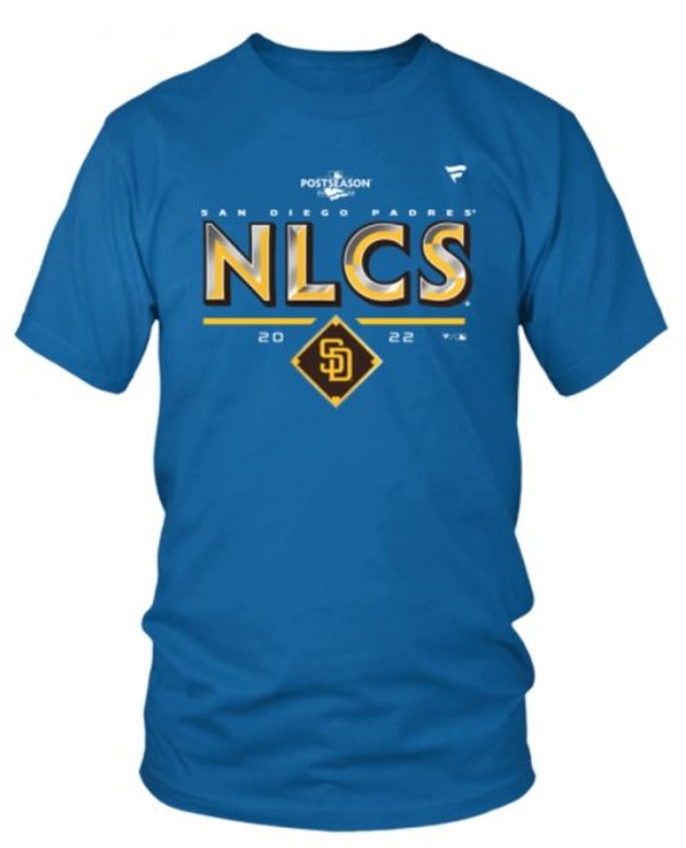 Round Neck T-shirt Unisex - Padres Nlcs Shirt Nlcs Schedule 2022 Postreason Winner Locker Room