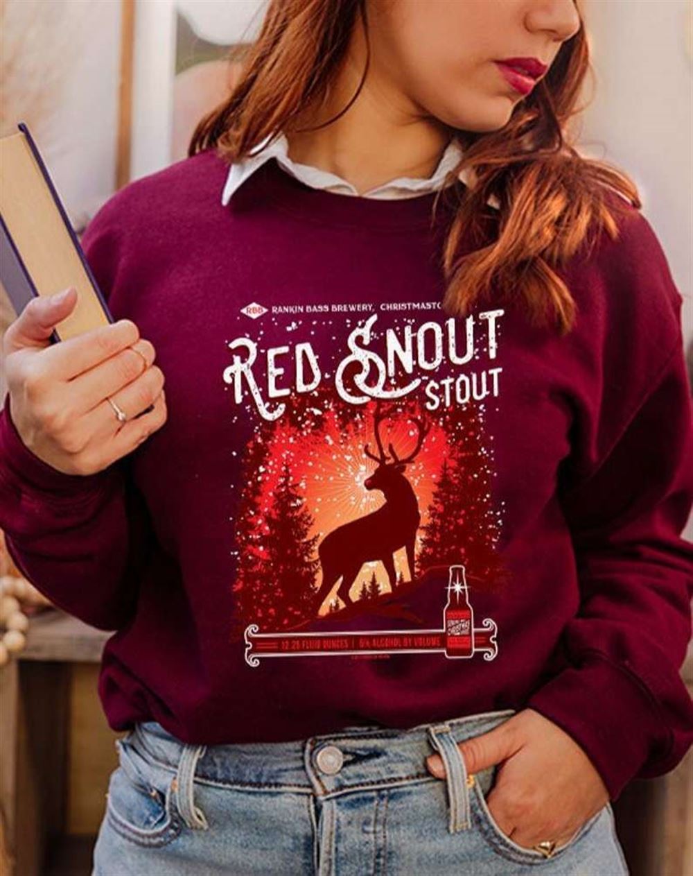 Rudolphs Red Snout Stout A Christmas Brew Shirt