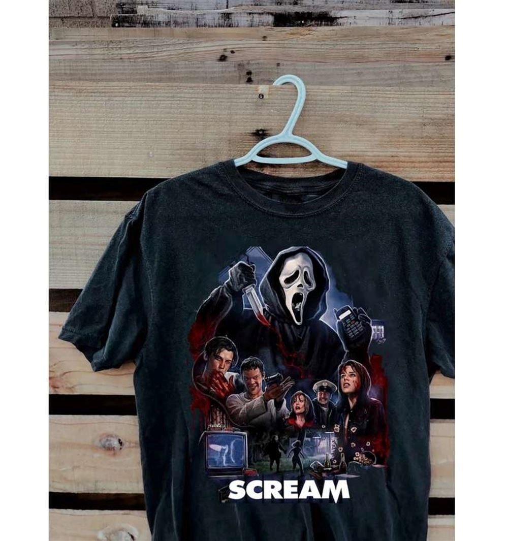 Scream Ghostface Horror Movie T-shirt For Halloween