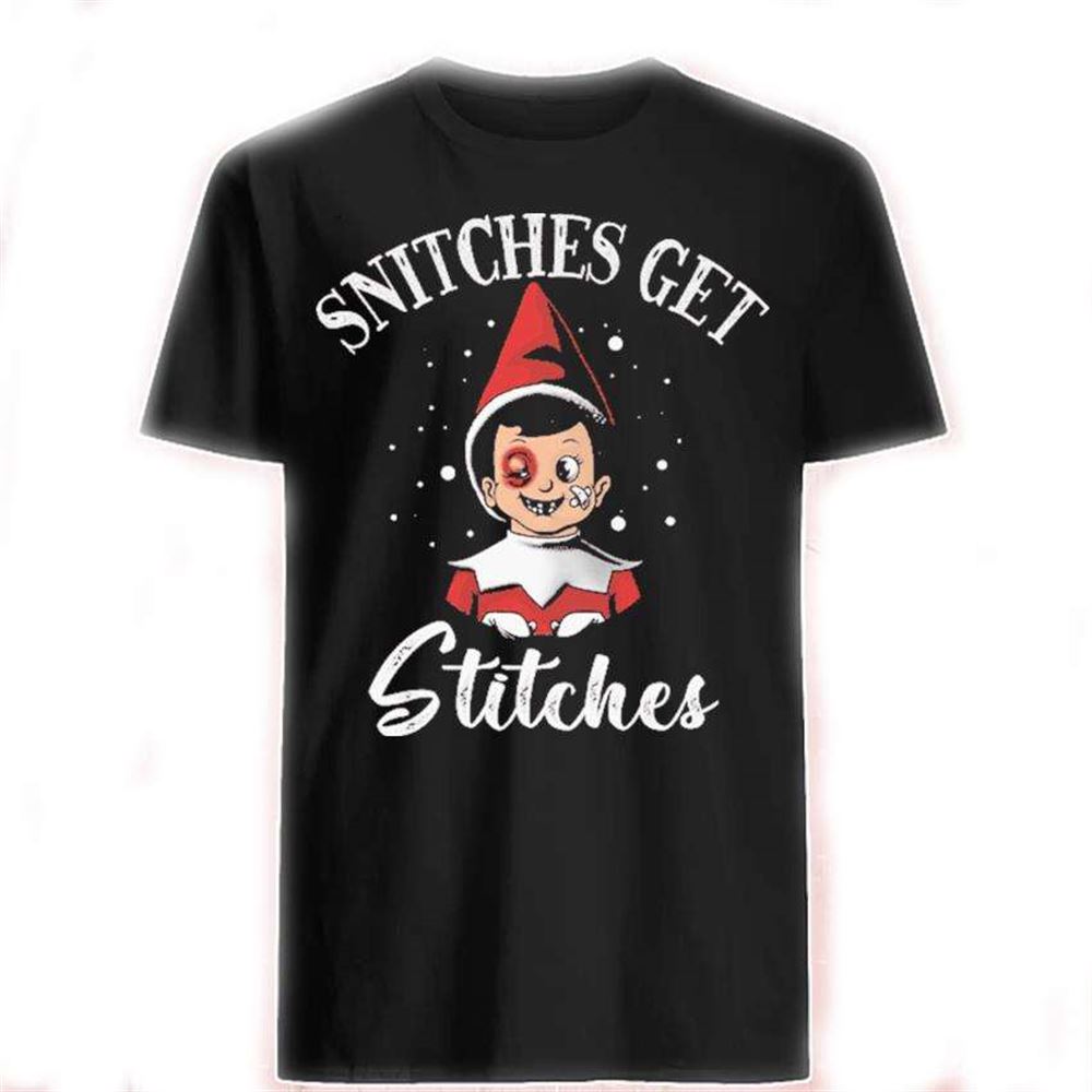 Snitches Get Stitches Ugly Christmas Unisex T Shirt