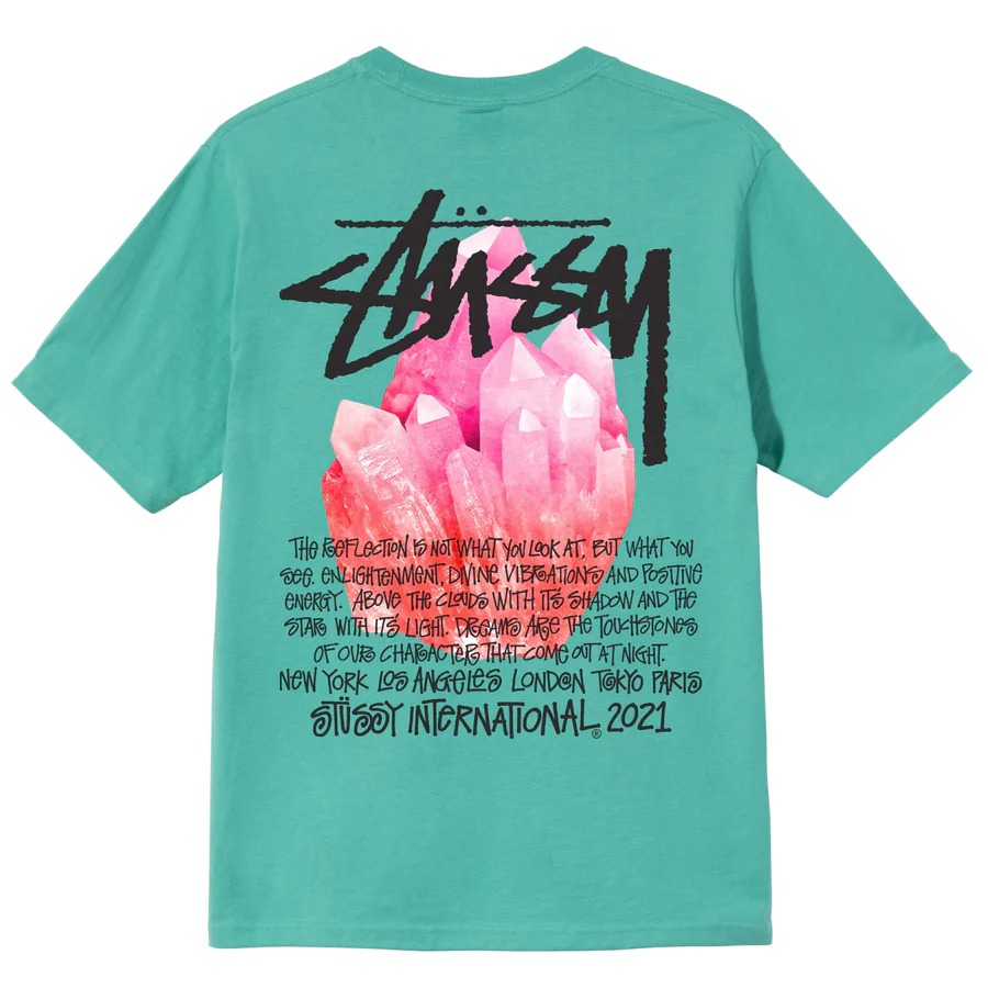 Stussy Reflection Tee - Green Shirt