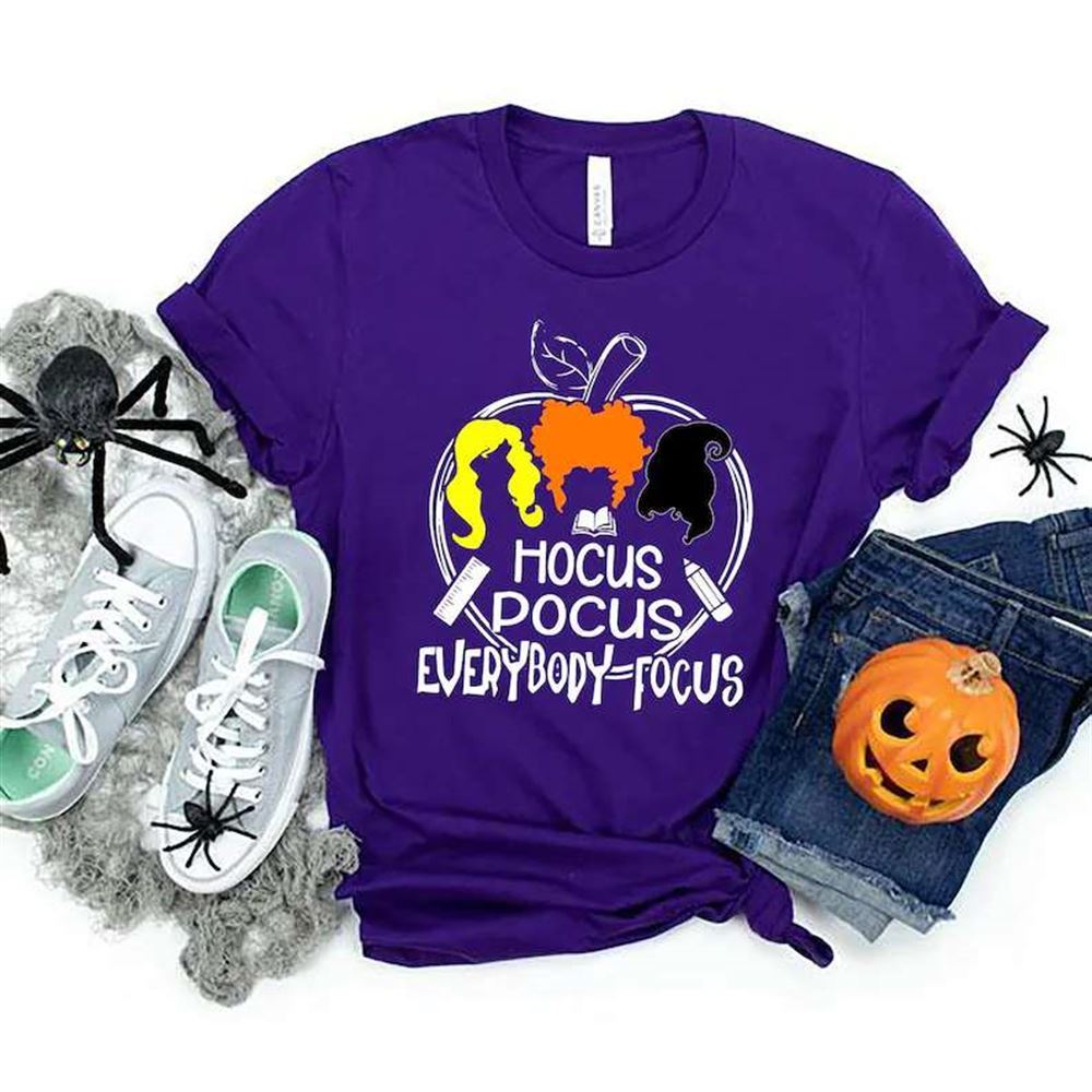 Teacher Shirt Hocus Pocus Everybody Focus Halloween