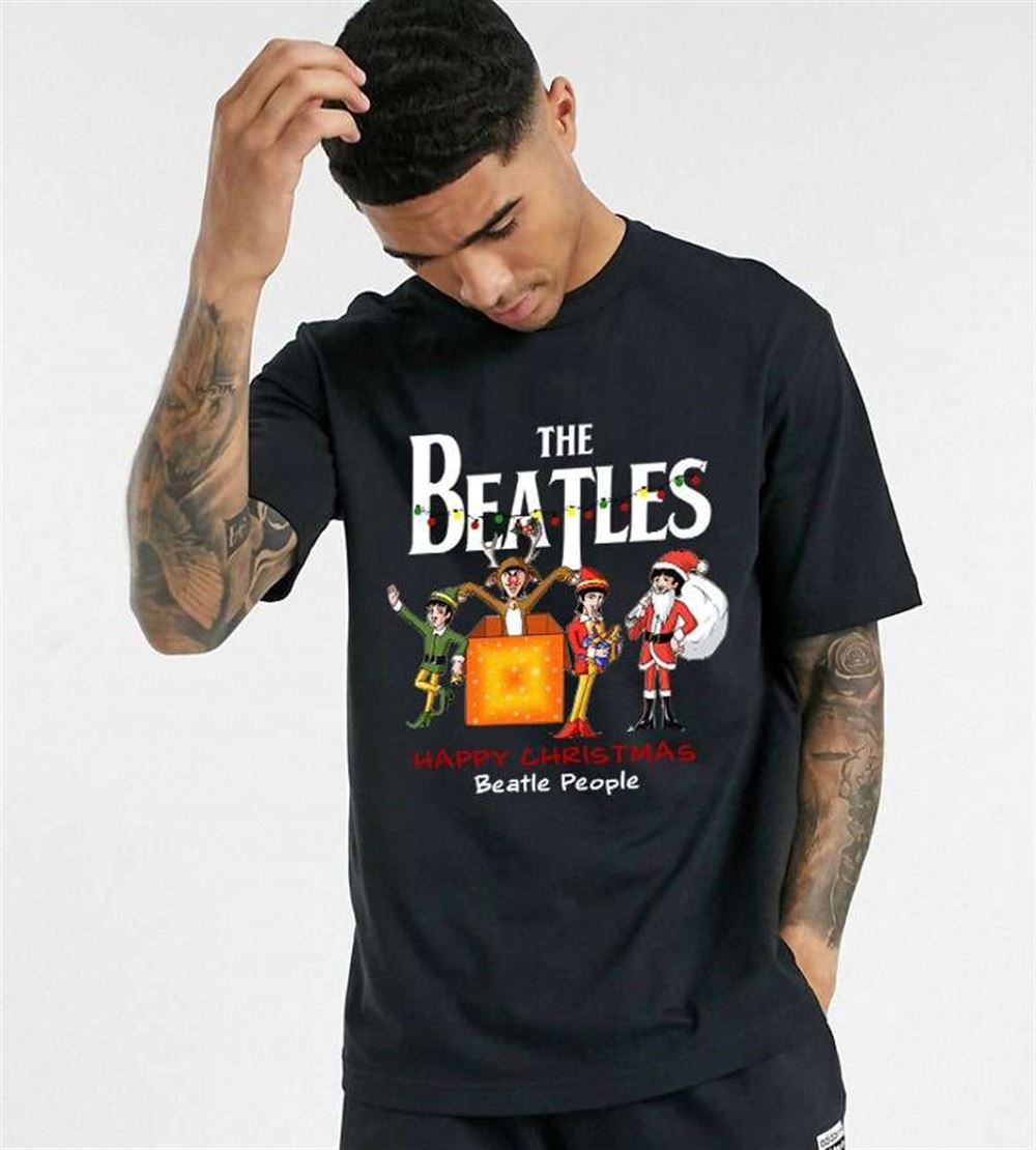 The Beatles Happy Christmas Beatles People Christmas T-shirt