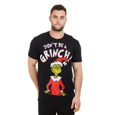 The Grinch Mens - Dont Be A Grinch - T-shirt - Black