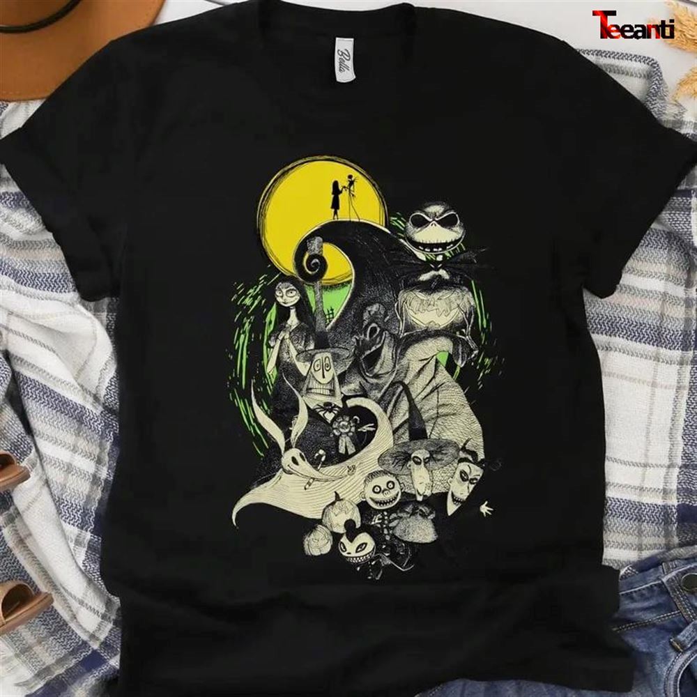 The Nightmare Before Christmas Halloween Tim Burton T-shirt