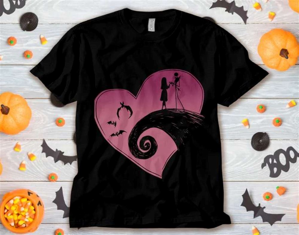 The Nightmare Before Christmas Jack And Sally Disney T Shirt