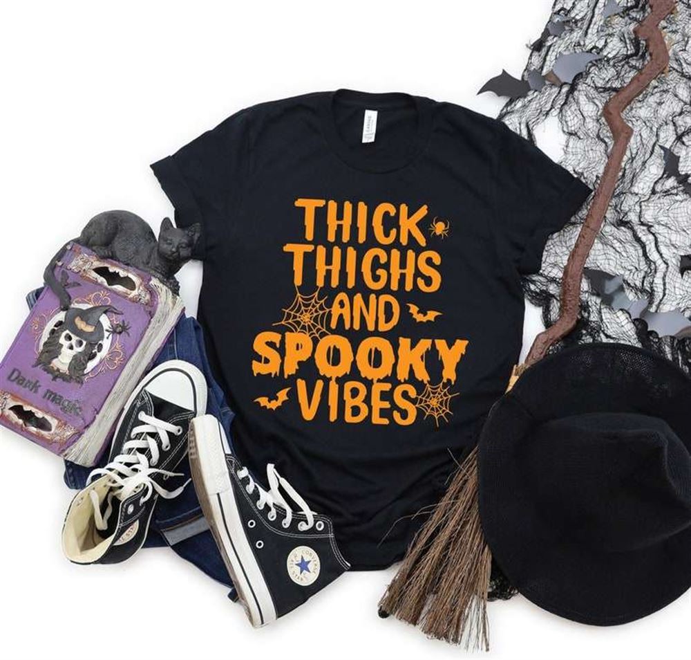 Thick Thighs Spooky Vibes T-shirt